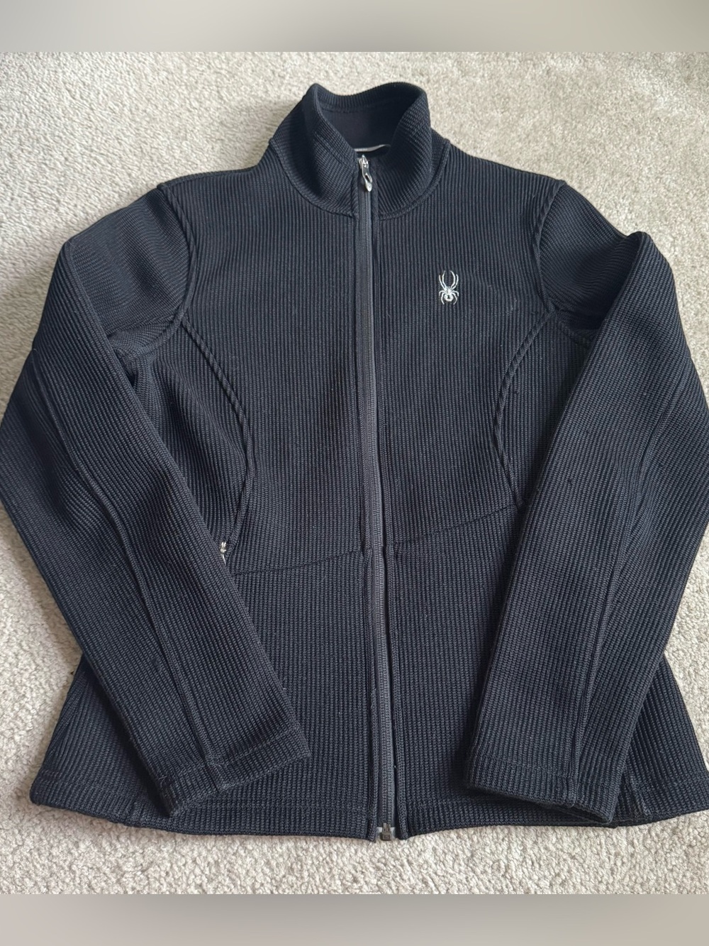 Spyder Core Sweater Womens Black Full Zip Fleece Jacket Outdoor Active